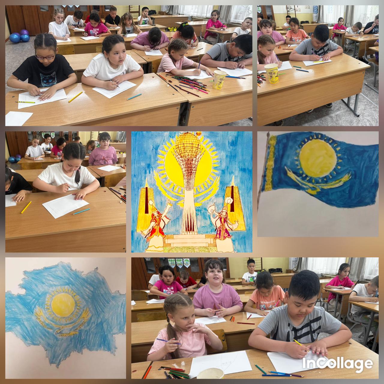 Жазғы алаңда Қазақстан Республикасының мемлекеттік рәміздеріне арналған әсерлі әрі жүрек тебірентерлік күн өтті. Іс-шара мемлекеттік гимннің салтанатты орындауымен басталды